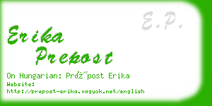 erika prepost business card